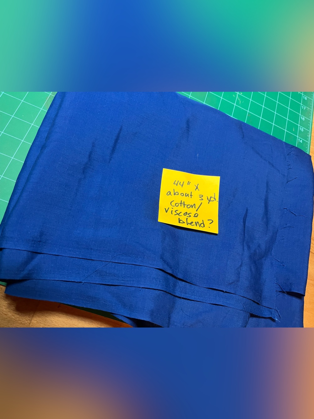Royal blue light fabric